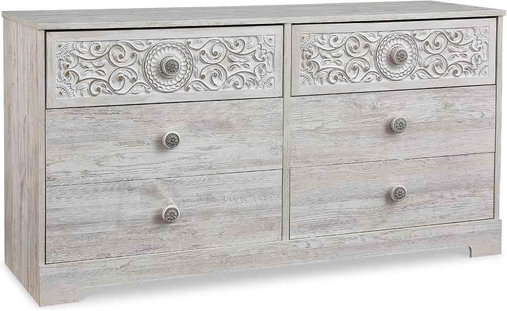 Paxberry Boho Dresser, Whitewash
