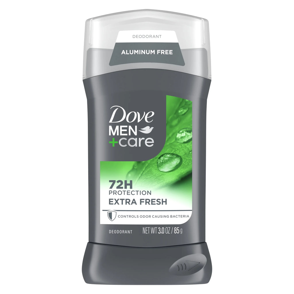 Deodorant Stick for Men Extra Fresh Aluminum Free with Moisturizing Cream, 3 Oz